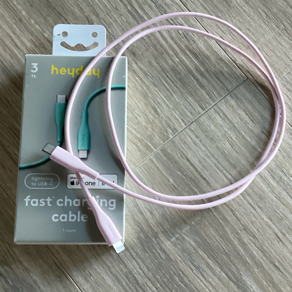 Heyday Light Pink Fast Charging Cable